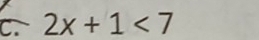 2x+1<7</tex>