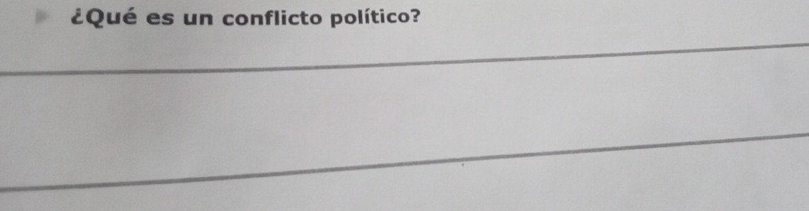 ¿Qué es un conflicto político?