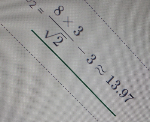 z_2= (8* 3)/sqrt(2) -3approx 13.97