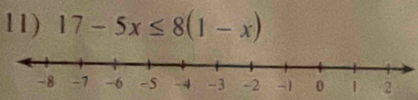 17-5x≤ 8(1-x)