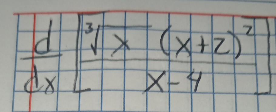  d/dx [frac sqrt[3](x)(x+2)^2x-4]