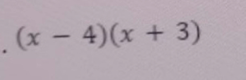 (x-4)(x+3)