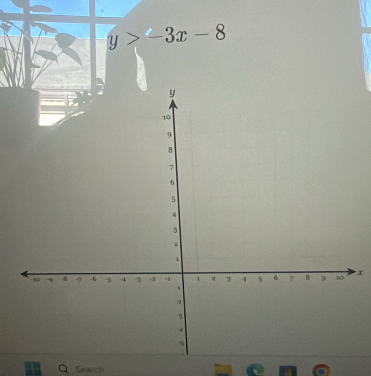 y>-3x-8
x
Search