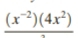 frac (x^(-2))(4x^2)