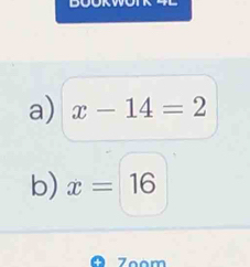 x-14=2
b) x=16
7.