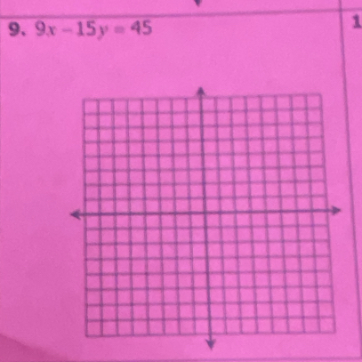 9x-15y=45
1