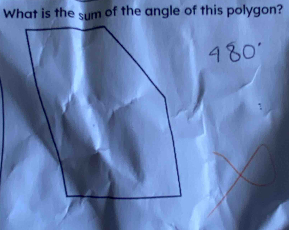 What is the sum of the angle of this polygon?