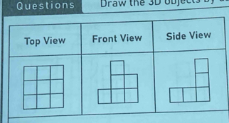 Questions Draw the 3D objects