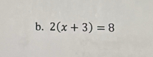 2(x+3)=8