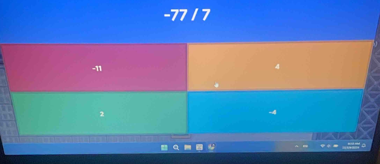 -77 / 7
-11
2