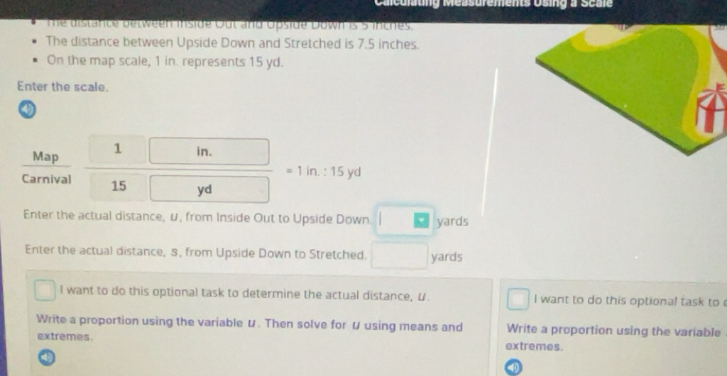 Solved: Calculating Measurements Using a Scale The distance between ...