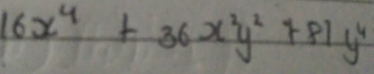 16x^4+36x^2y^2+81y^4