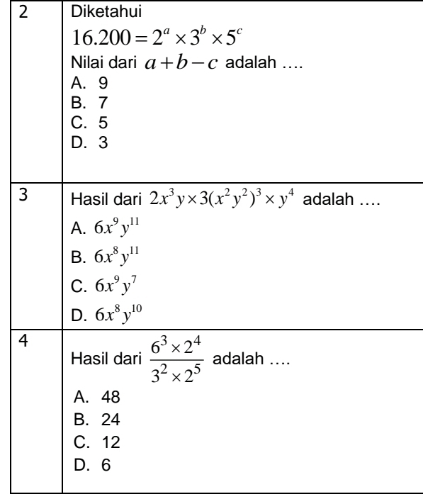 Diketahui
3
4