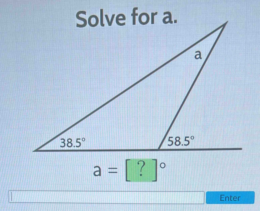 a= | ?]^circ 
|
Enter