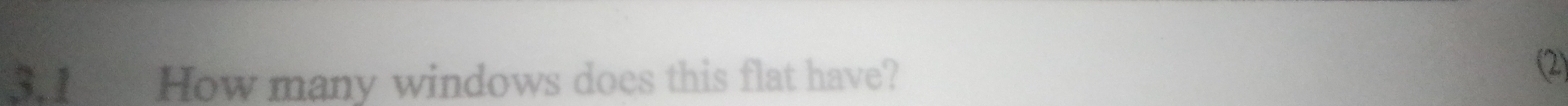 How many windows does this flat have? 
(2)