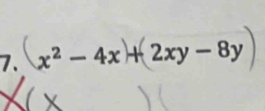 x² - 4x + 2xy-8y