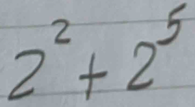 2^2+2^5