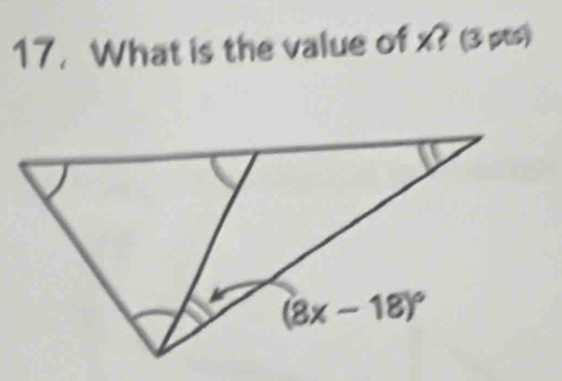 What is the value of x? (3 p)