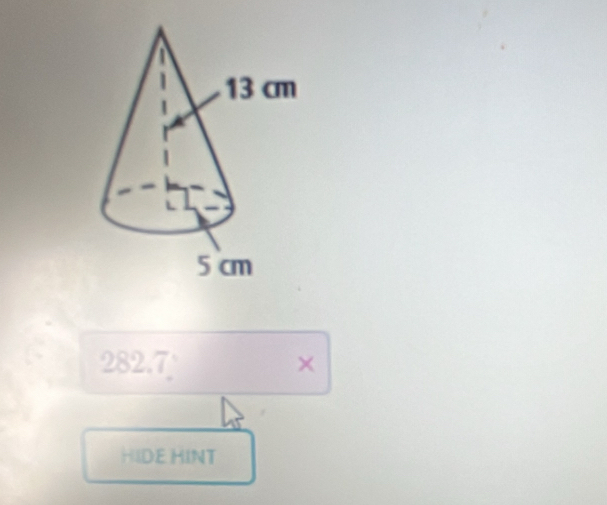 282.7° × 
HIDE HINT