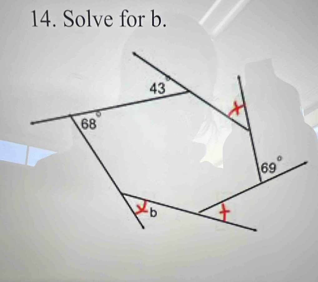 Solve for b.