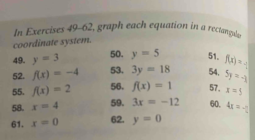 Solved: In Exercises 49-62, graph each equation in a rectangular ...