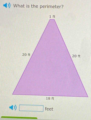 What is the perimeter?
frac 
□ fe