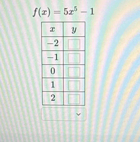 f(x)=5x^5-1