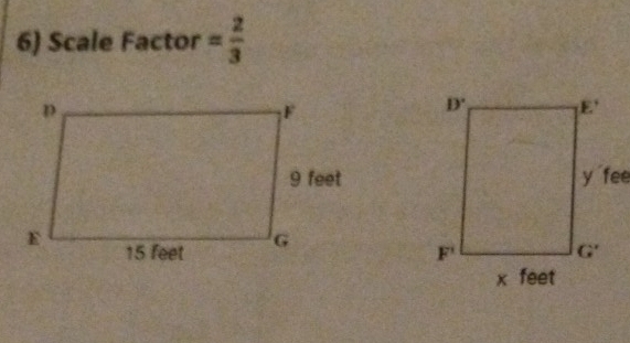 Scale Factor = 2/3 