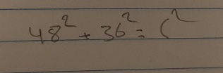 48^2+36^2=(^2