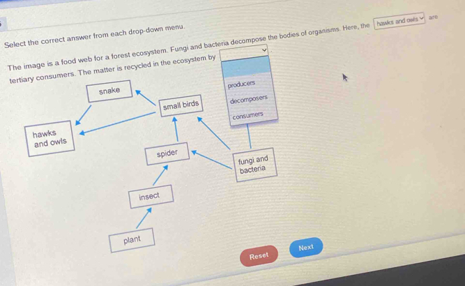 Solved: Select the correct answer from each drop-down menu. The image ...