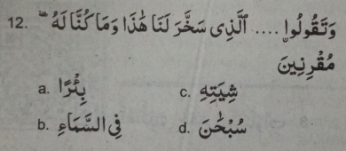 “ |; &…！，
a.
C.
b. gául d.