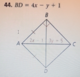 BD=4x-y+1