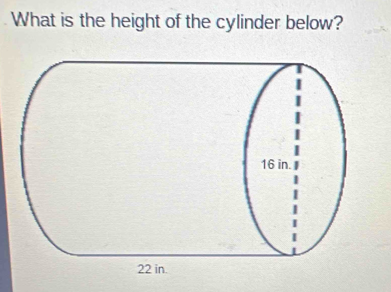 What is the height of the cylinder below?