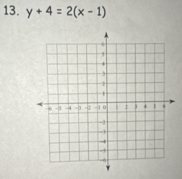 y+4=2(x-1)