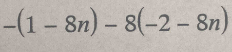 -(1-8n)-8(-2-8n)