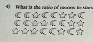 What is the ratio of moons to stars