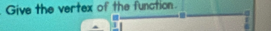 Give the vertex of the function.