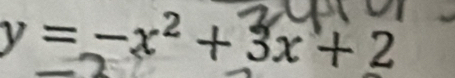 y = -x² + 3x + 2