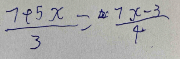  7varphi 5x/3 = (7x-3)/4 