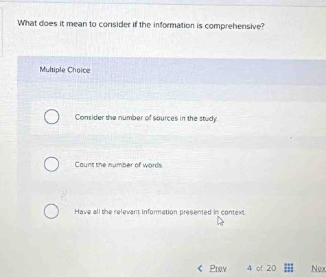 Solved: What does it mean to consider if the information is ...