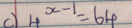 4^(x-1)=64