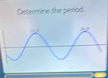 Determine the pariod.