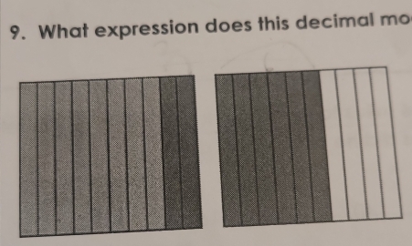 What expression does this decimal mo