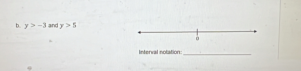 y>-3 and y>5
Interval notation:_