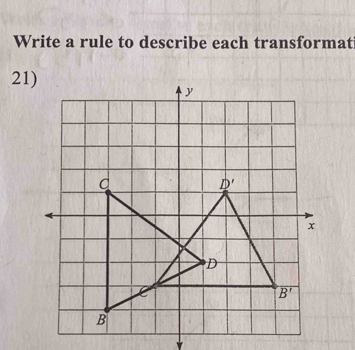 Write a rule to describe each transformat
21