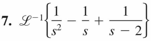 g^(-1)  1/s^2 - 1/s + 1/s-2 