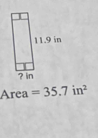 Area =35.7 n^2