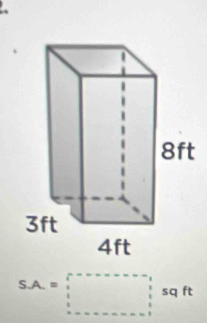 SA=□ sq ft