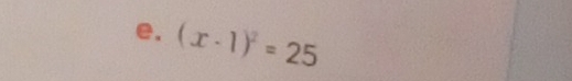 (x-1)^2=25