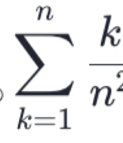 sumlimits _(k=1)^n k/n^5 